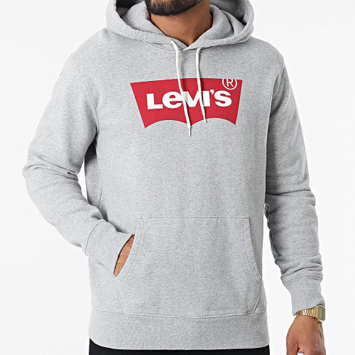 Sweat Capuche 38424 Gris Chiné