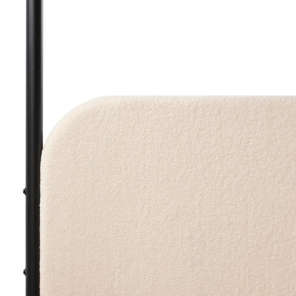 DANNEMOIS - Tweepersoonsbed - Beige - 180x200 cm - Bouclé