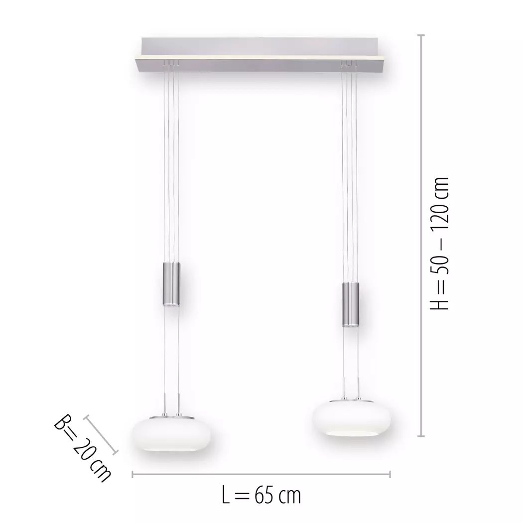 LED-Pendelleuchte Q-Etienne