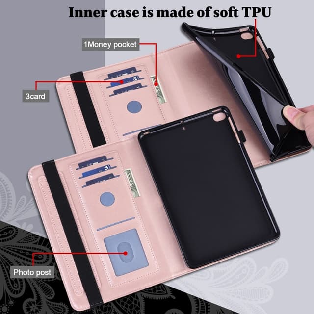 SKALO iPad 10.2 Mandala Flip Cover