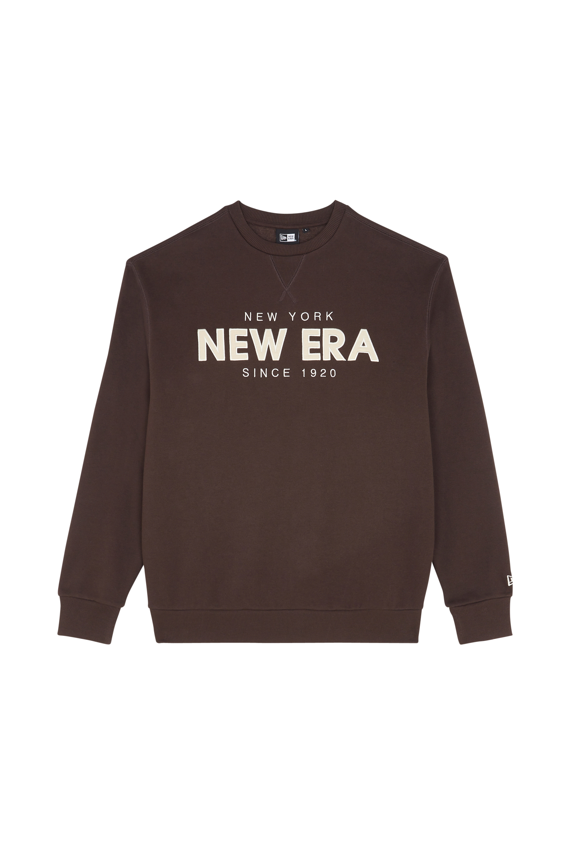 NEW ERA Sweatshirt NE WORDMARK CREW Marron