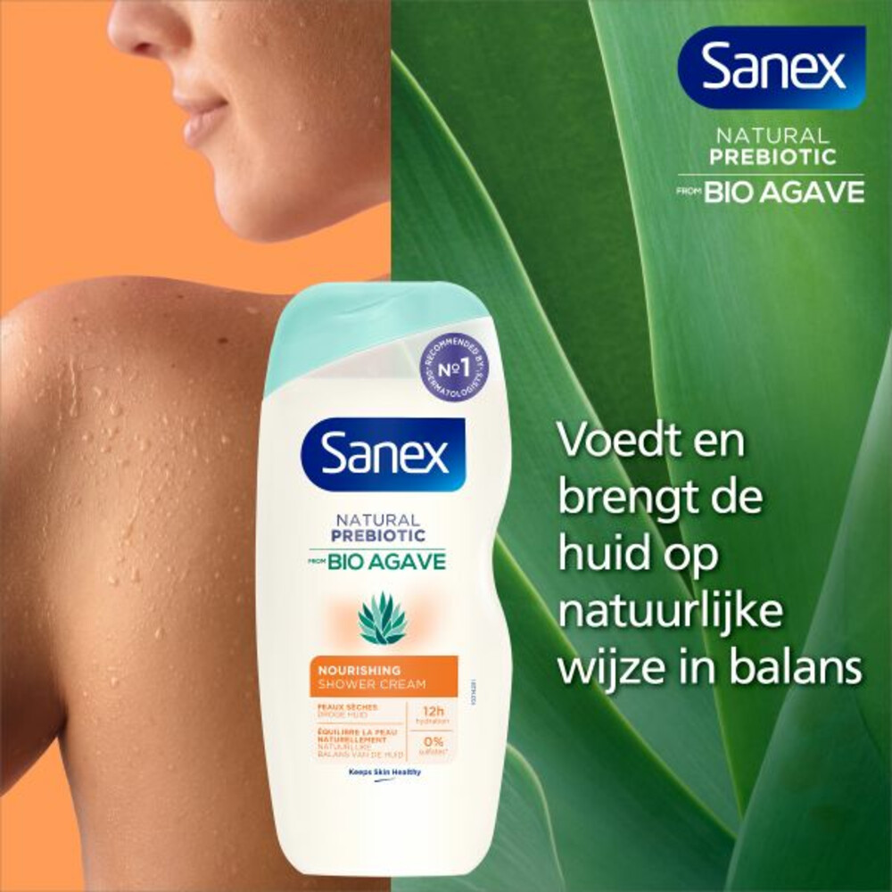 6x Sanex Agave Nourishing Douchecrème250 ml