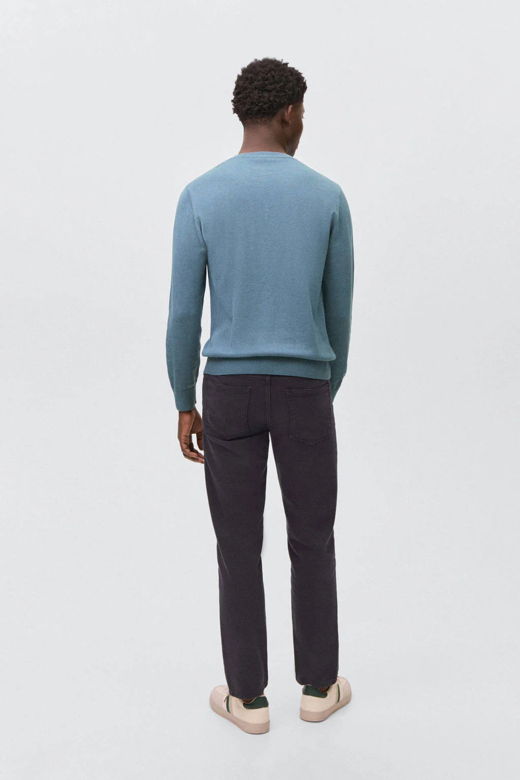 MANGO TEEN trui blauw fijn gebreid