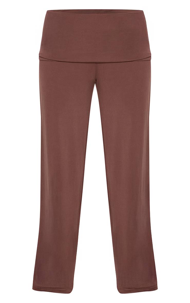 Noir Pantalon Fluide En Jersey Doux Muchroom Avec Taille Repliable