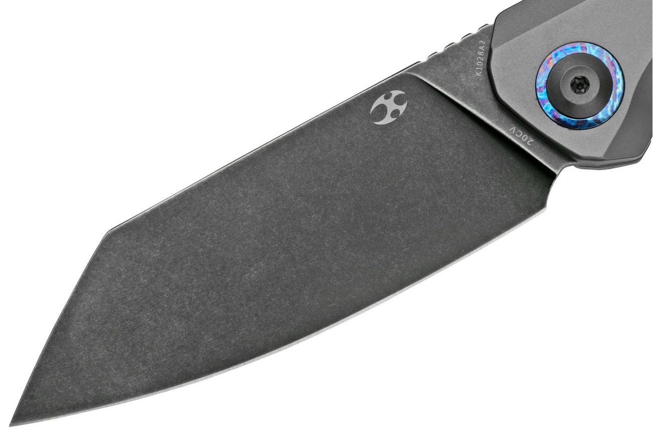 Kansept Bulldozer K1028A2 Blackwashed 20CV, Gray Titanium zakmes, Kim Ning design
