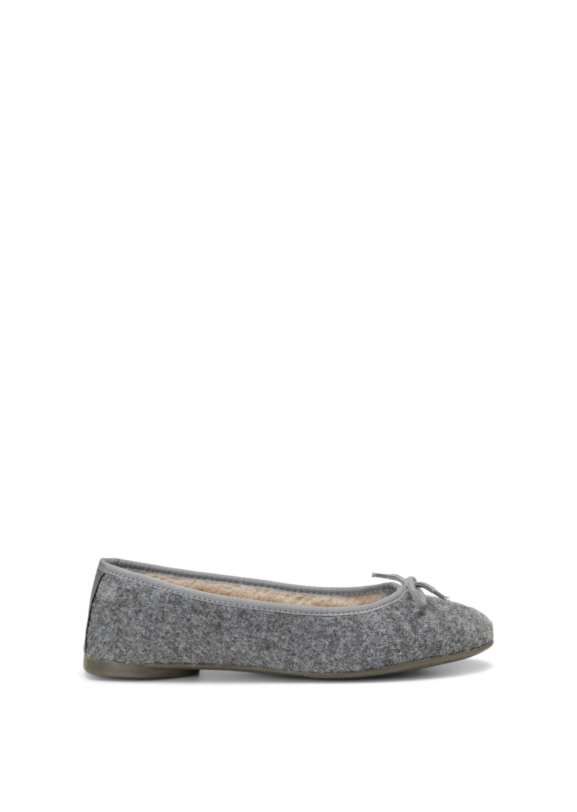 Ballerina-Hausschuhe mit flauschigem Teddyfutter