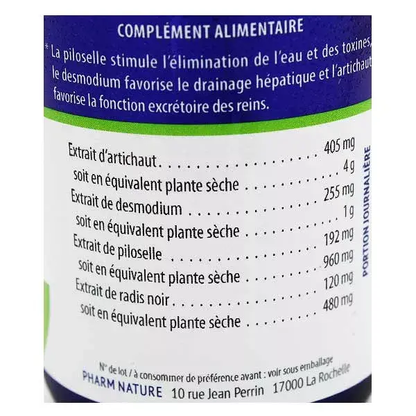 Pharm Nature Micronutrition Detox Drenante 60 cápsulas