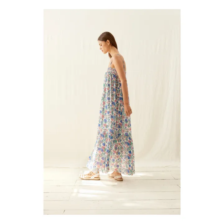 Louise Misha Robe Marcelina Meadow Coton Bio - Collection Femme | Bleu