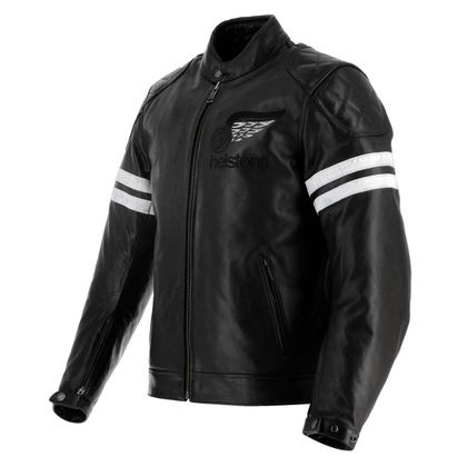 Blouson Helstons JAKE SPEED - CUIR - Noir