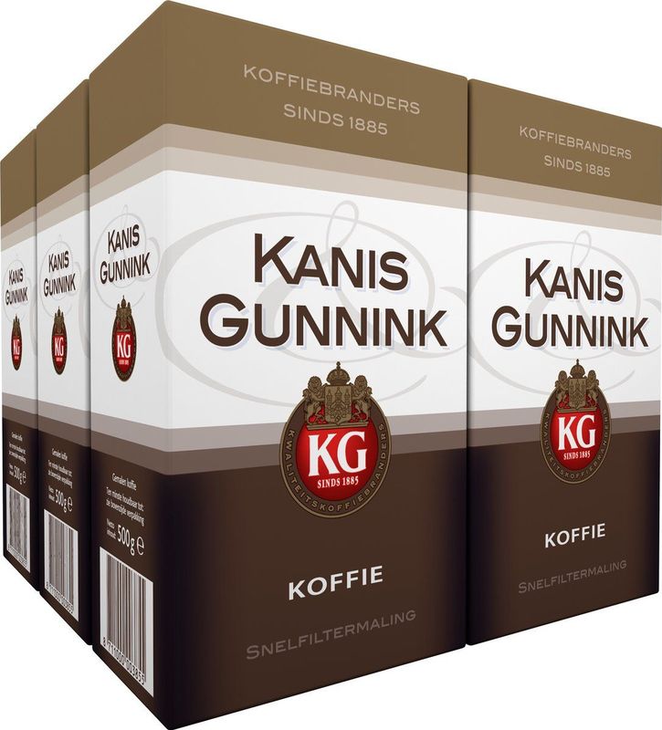 Kanis & Gunnink Regular Filterkoffie - 6 x 500 gram