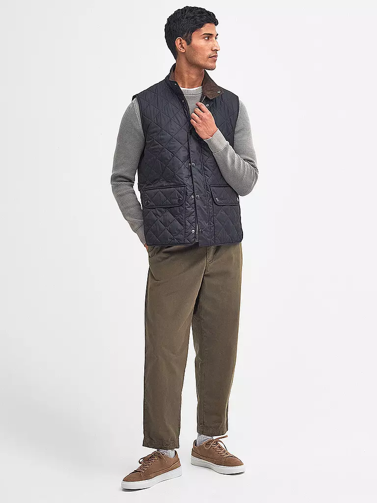 BARBOUR Steppgilet LOWERDALE dunkelblau