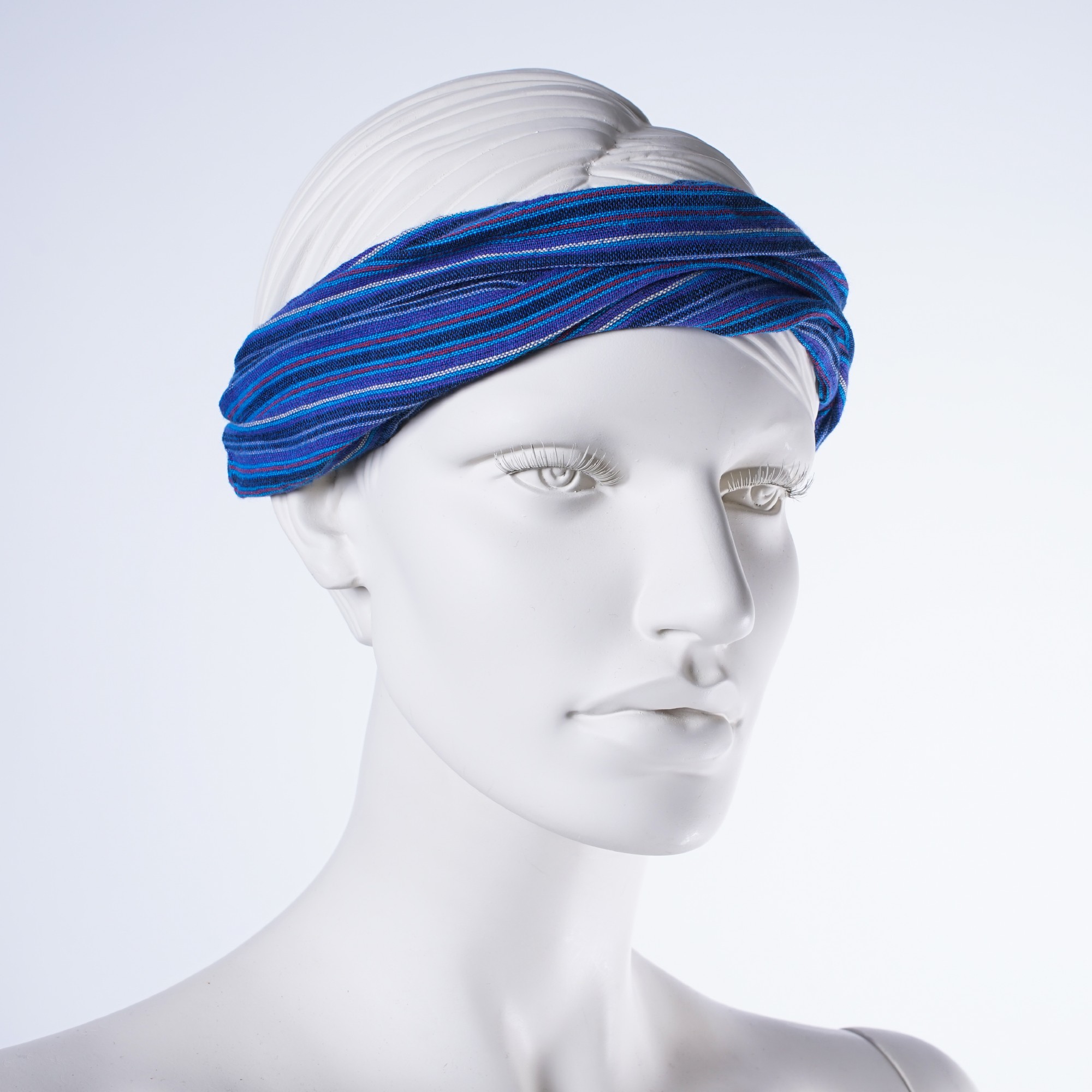 Haarband 'New York', aus 100% Baumwolle, blau günstig bestellen