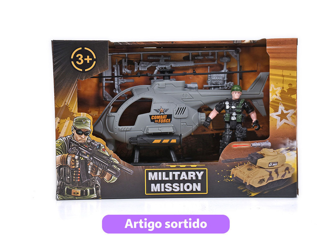 MISSÃO MILITAR SET 4 PEÇAS MODELOS SORTIDOS