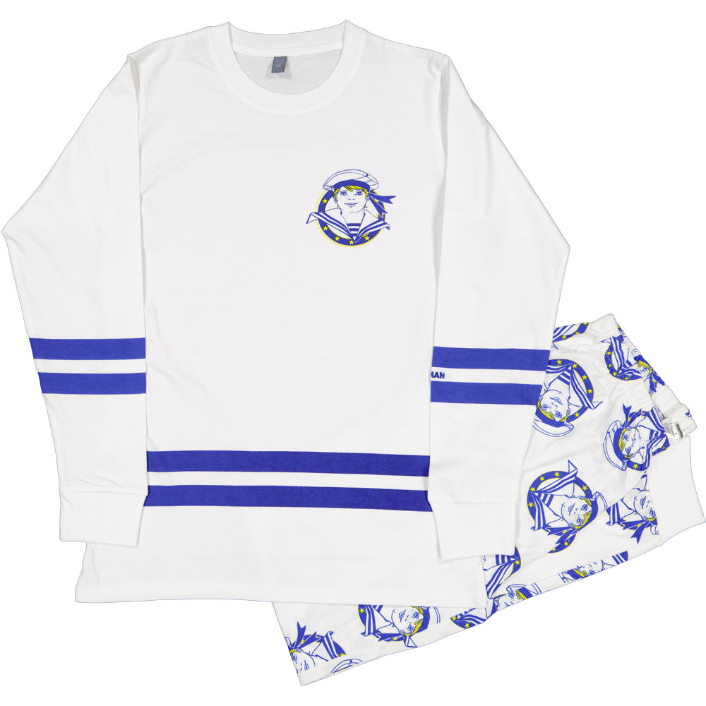 Heren pyjama - Ronde hals - Lange mouwen - Zeeman Wit kopen? Goed en goedkoop