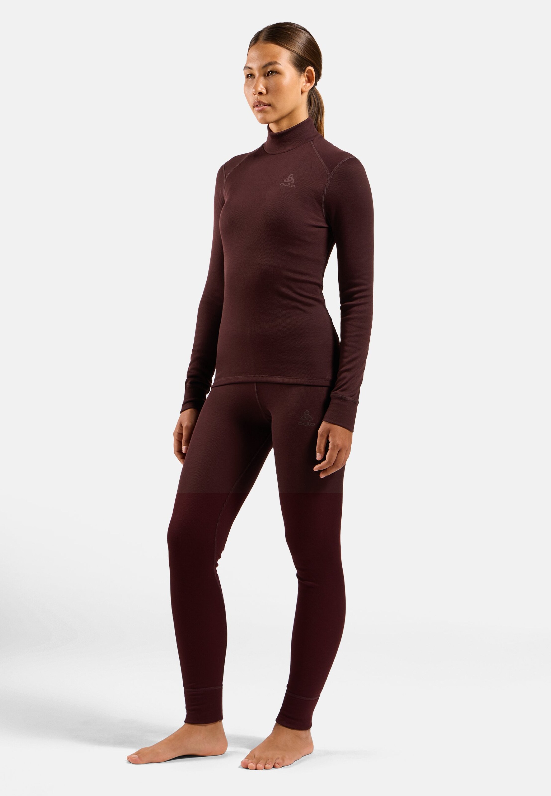 Active Warm Base Layer mit Rollkragen in fudge