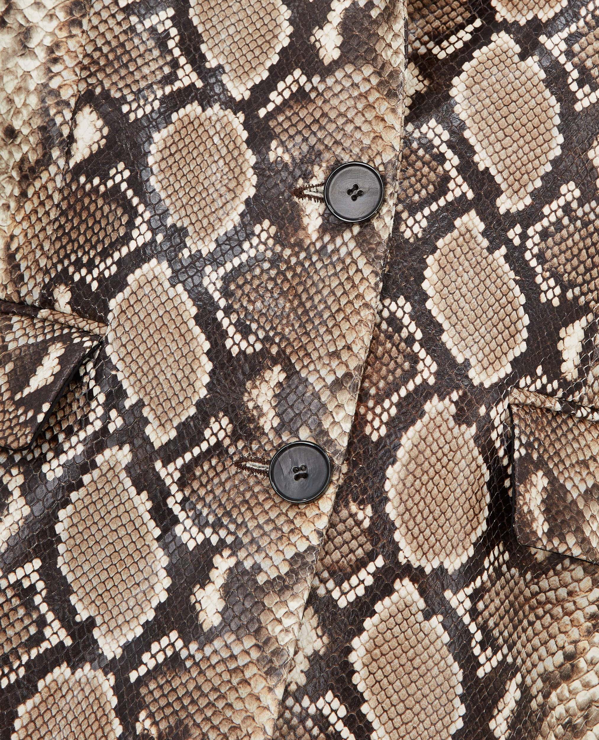 Veste en cuir python
