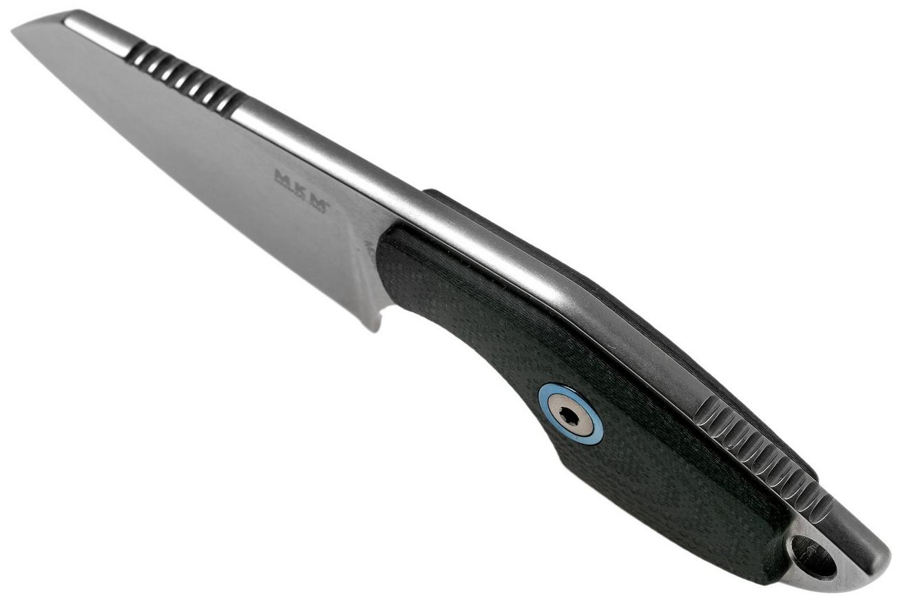 MKM Mikro 2 Wharncliffe, Stonewashed Black G10 nekmes, Jesper Voxnaes design