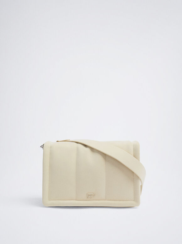 Bolsa de ombro acolchoada - Off-White