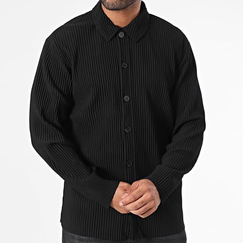 Chemise Manches Longues Asher Noir