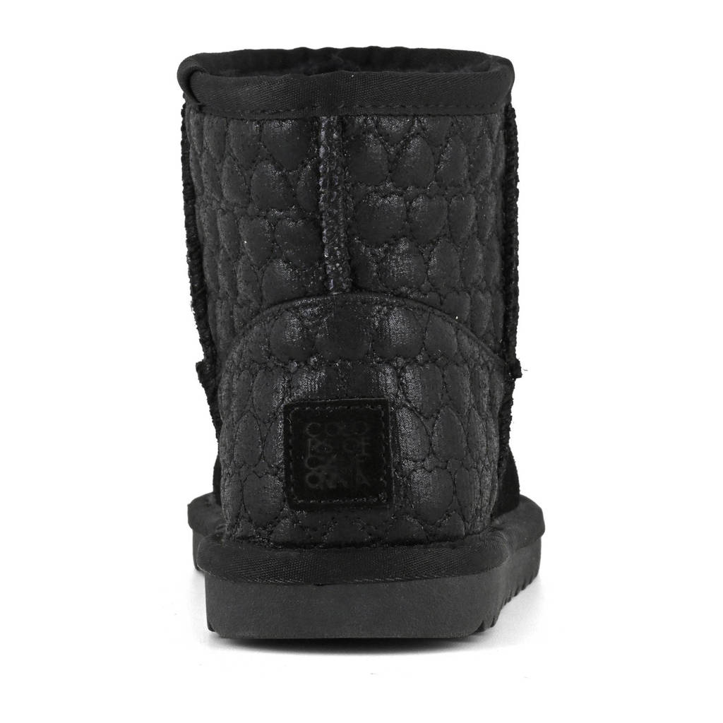 Colors of California suède enkelboots zwart