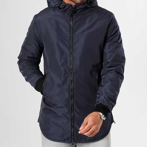 Parka Capuche Bleu Marine