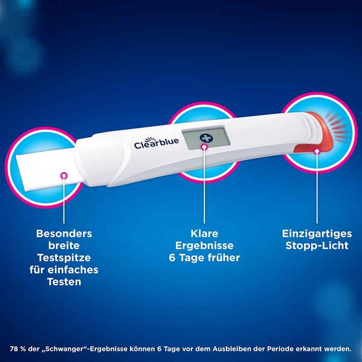 Clearblue Schwangerschaftstest Triple-Check ultra-früh, 3 St