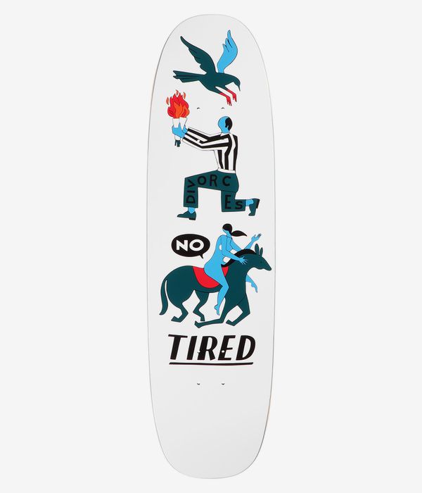 Tired Skateboards Oh Hell No Shaped 8.625