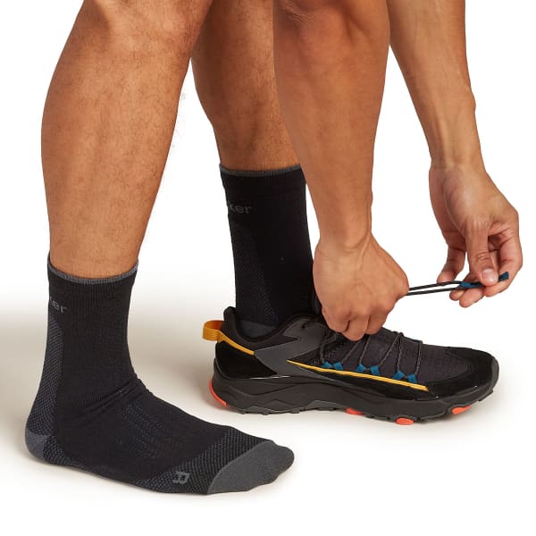Chaussette randonnée ICEBREAKER M MER HIKE+ ULTRALIGHT QUARTER BLACK/OBSIDIAN