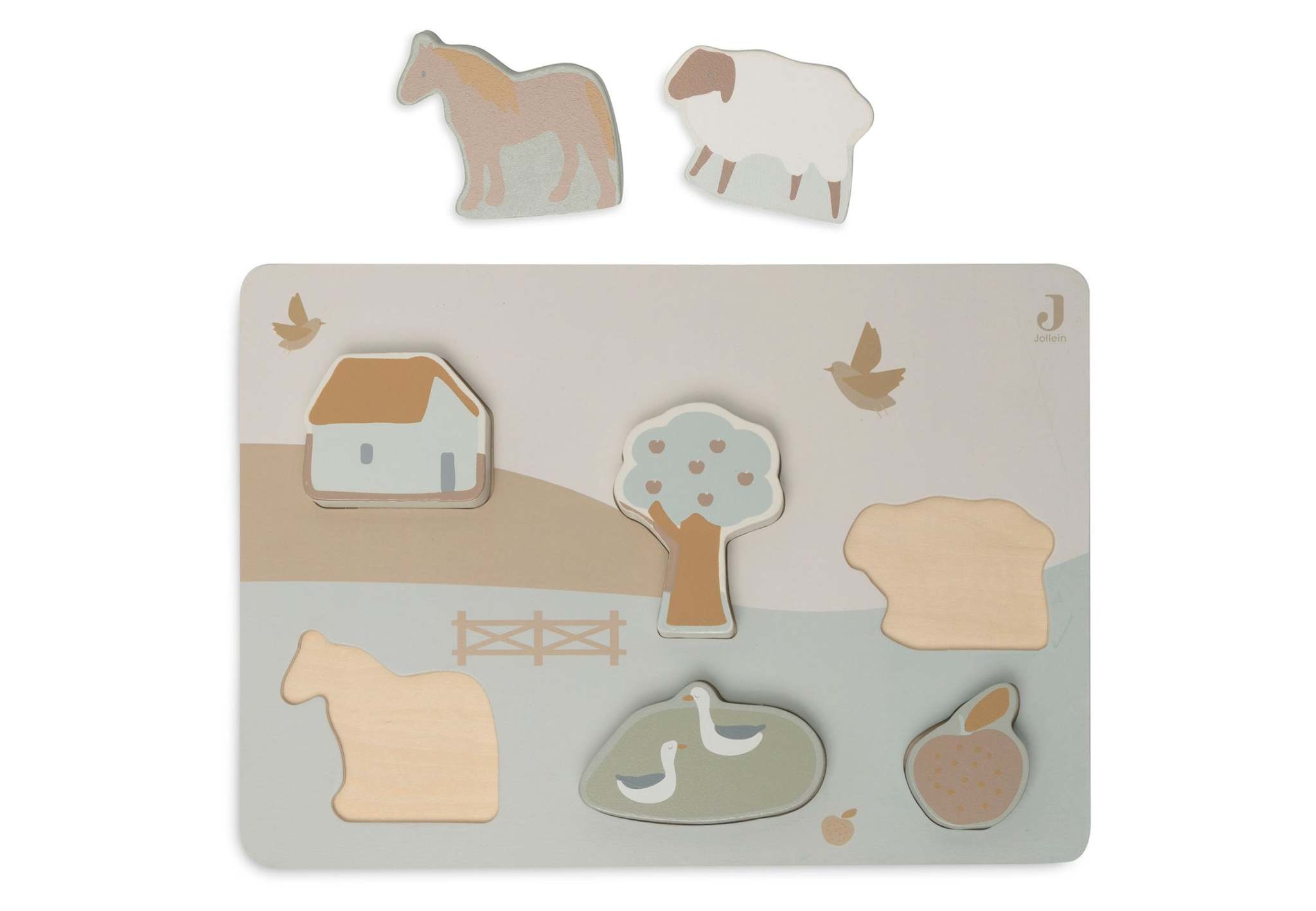 Jollein Jollein houten puzzel Farm