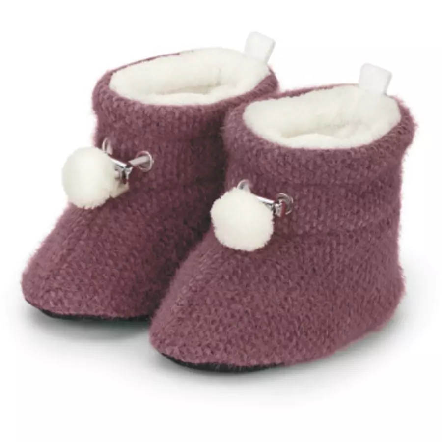 Sterntaler Babyschuh Bommel pink