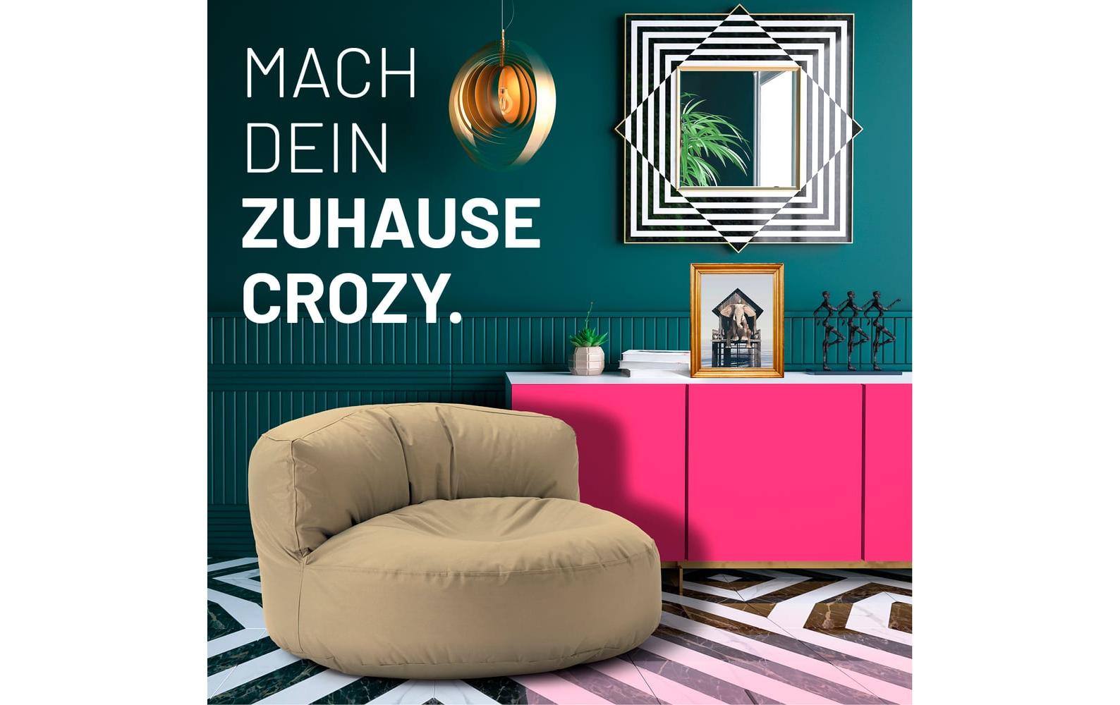 Sitzsack Lounge 30 L, Beige<br>Sitzsofa für innen und aussen