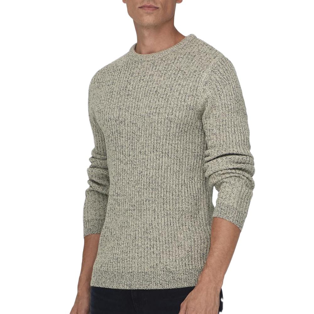 Only & Sons Pull Gris Homme Only & Sons Malaki Reg 7