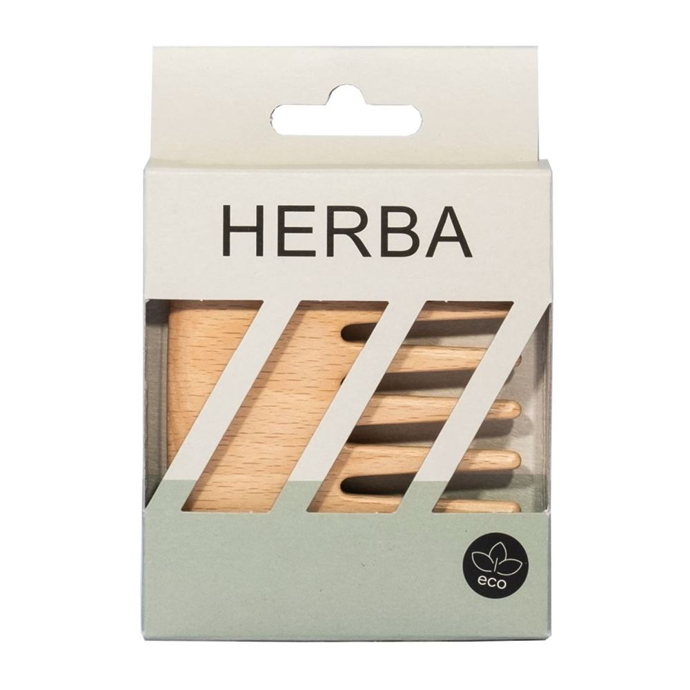 HERBA Strähnen-Taschenkamm Buchenholz 1 Stk