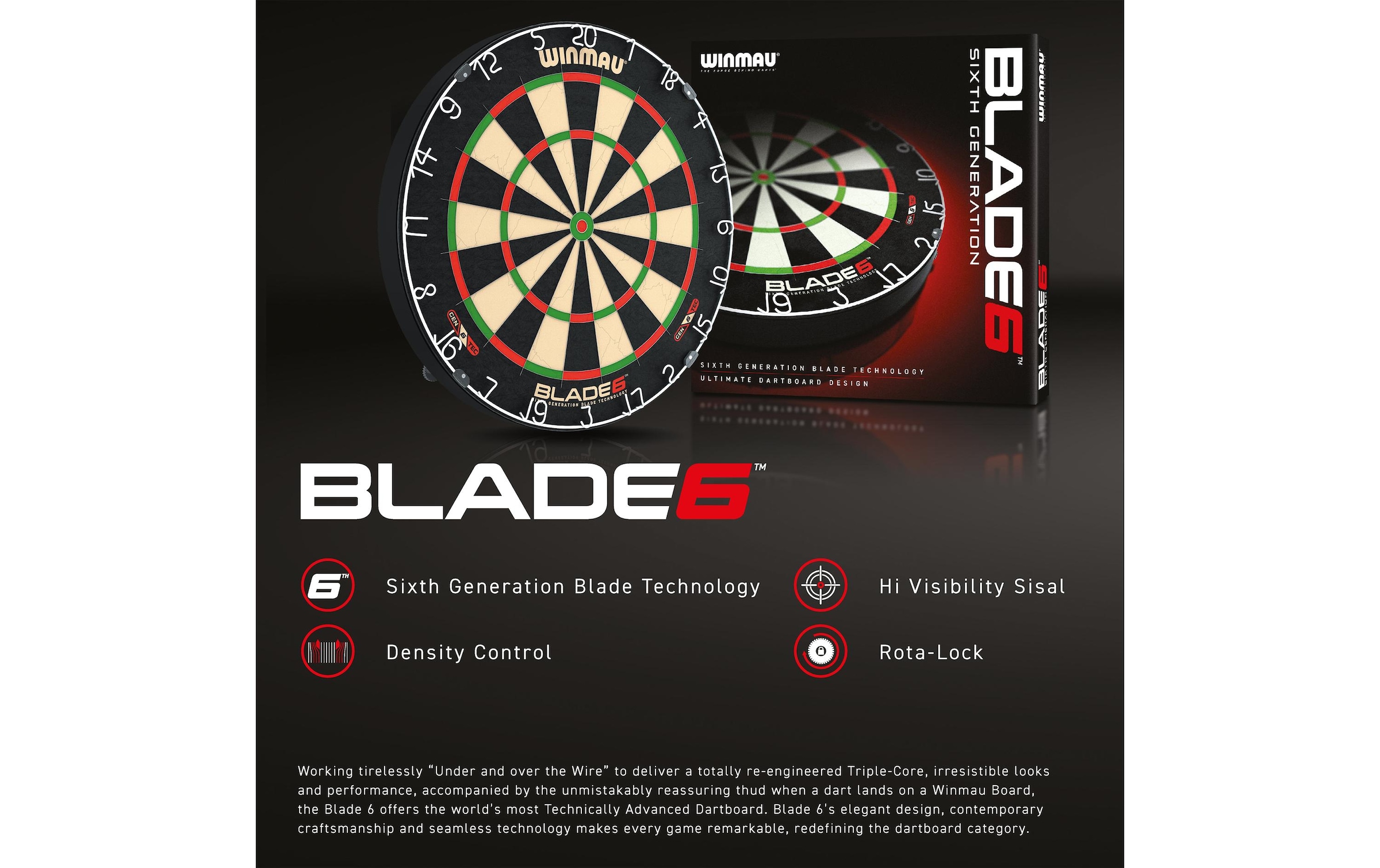 Winmau Dartscheibe »Blade 6«