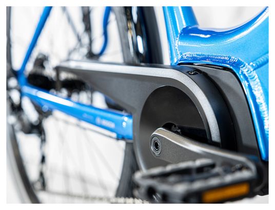 Vélo de Ville Électrique Trek Verve  2 Lowstep Shimano Acera/Altus 9V 400 Wh Bleu Alpine