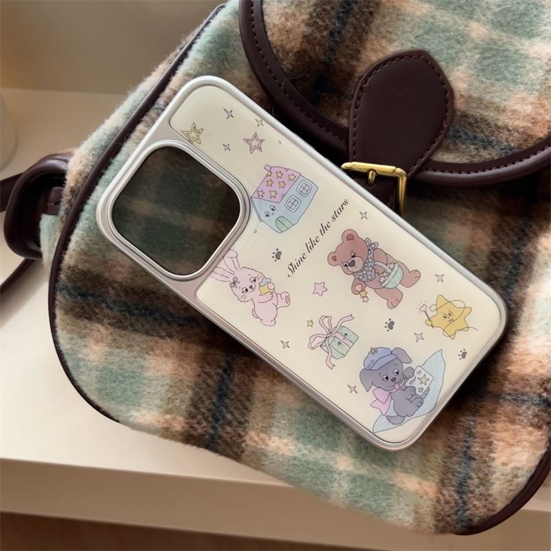 Elliure - Bear telefoonhoesje - iPhone 16 Pro Max / 16 Pro / 16 Plus / 16 / 15 Pro Max / 15 Pro / 15 Plus / 15 / 14 Pro Max / 14 Pro / 14 Plus / 14 / 13 Pro Max / 13 Pro / 13 / 13 Mini