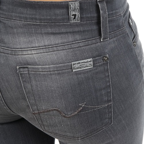 7 for all Mankind - THE SKINNY DARK STARS PAVE - Gris