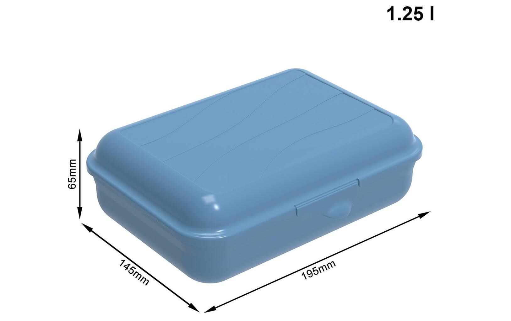 Lunchbox Fun 1250 ml, BlauSnackdose für Unterwegs