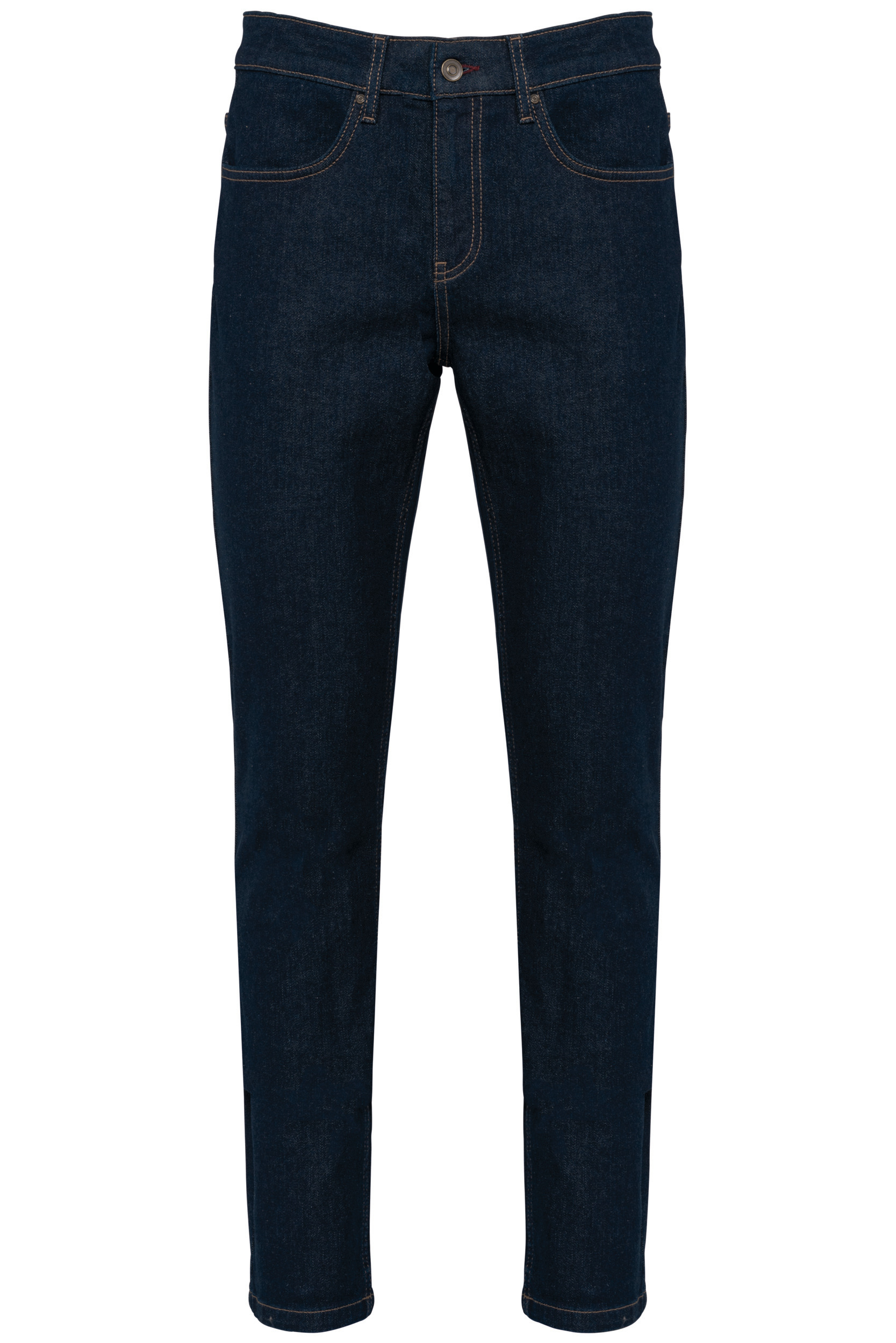 Kariban Premium PK730 - Jean Homme Délavé avec Surpiqûres Contrastées