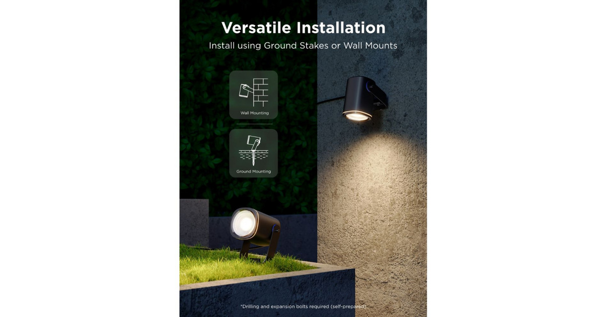GoveeOutdoor Spotlights 2 - 2-pack verlichting  (Zwart)