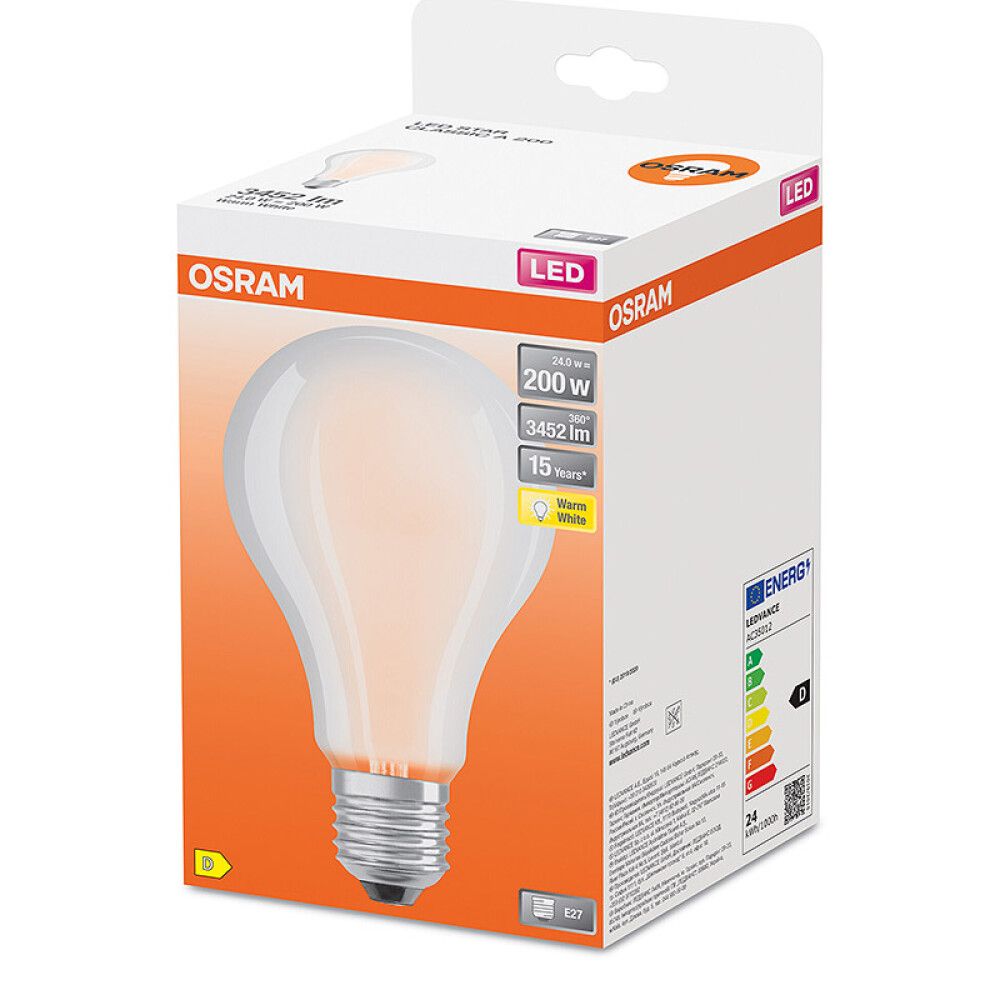LYSPÆRE OSRAM LED CLASSIC 2700K E27 24W