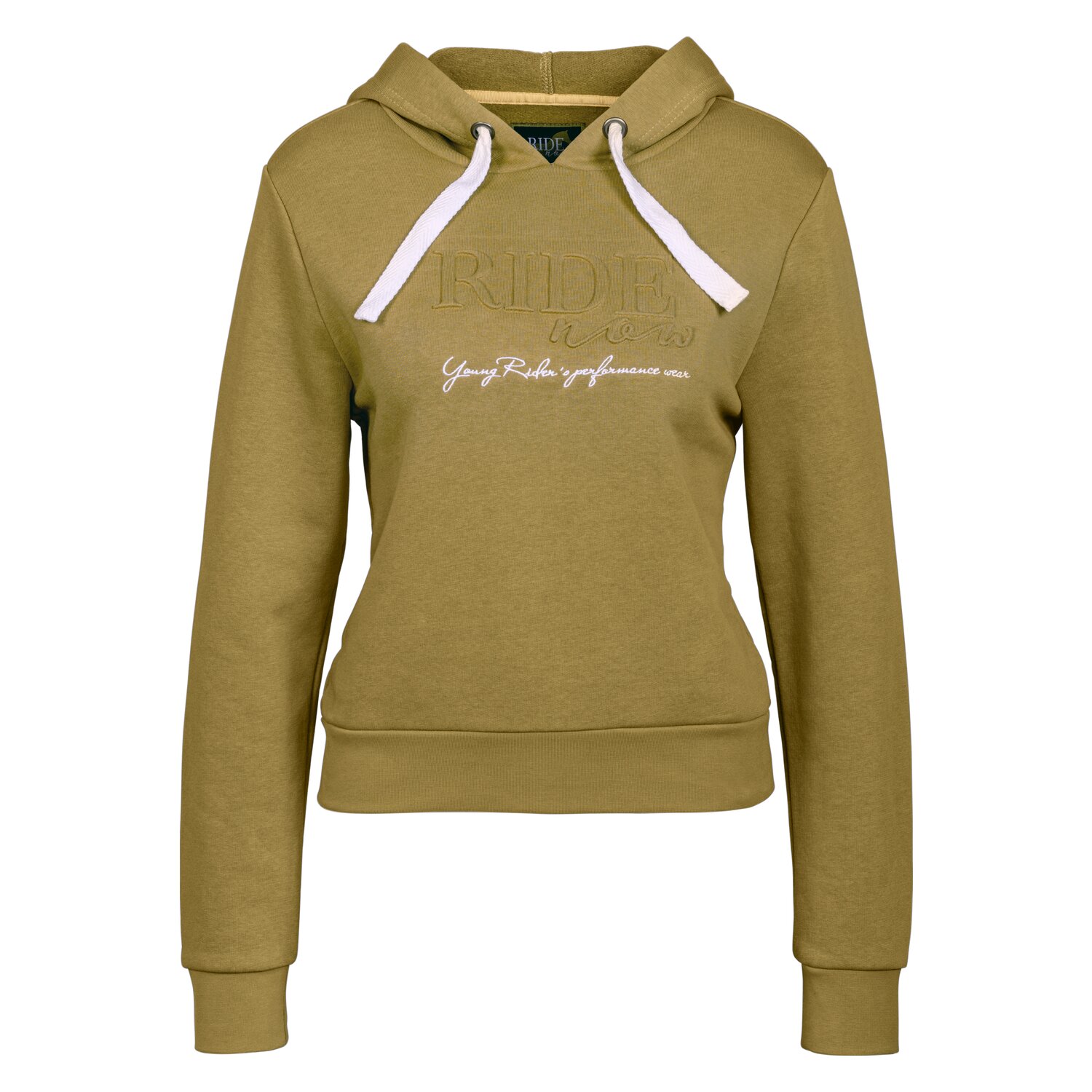 RIDE now Sweathoodie Cropped  - moss