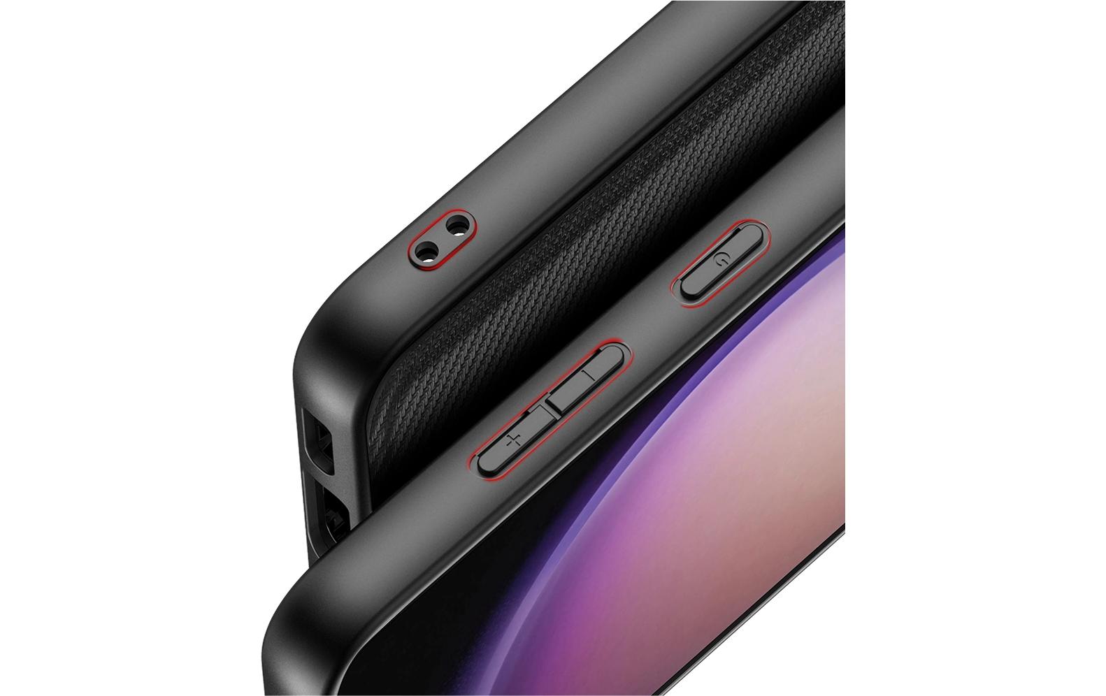 Back Cover StyleShell Nylo Galaxy S24+ SchwarzSchutzhülle aus TPU mit eleganter Textur für das Samsung Galaxy S24+