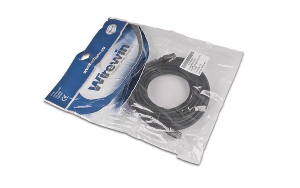 Patchkabel RJ-45 - RJ-45, Cat 5e, F/UTP, 1 m, SchwarzCat.5e-Patchkabel, 1 m