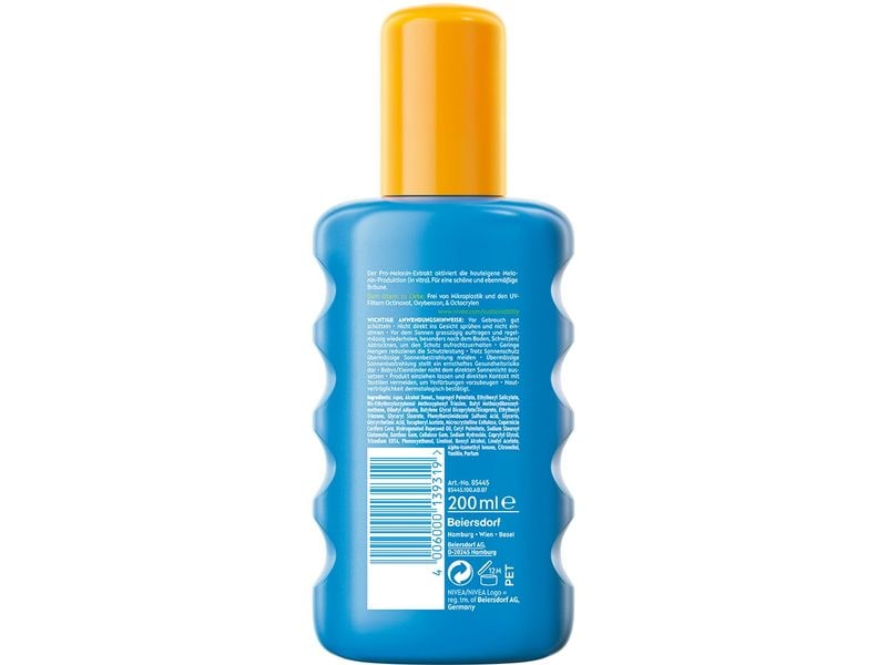 NIVEA SUN Sonnenspray Schutz und Bräune LSF 30 200 ml Sonnenpflege für eine schöne, gesund aussehende Bräune