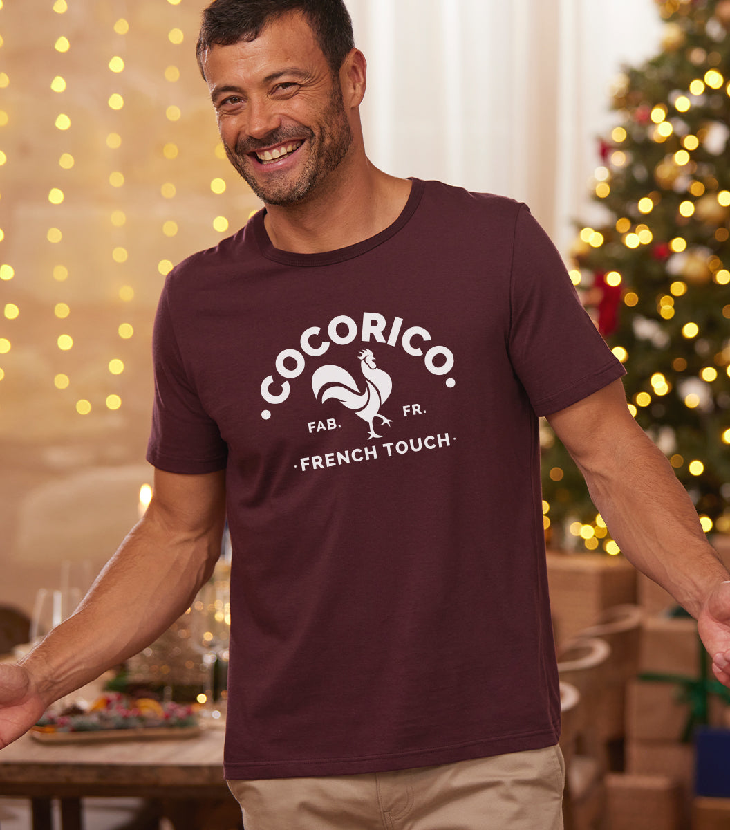 T-shirt Homme Bordeaux - Coq Français