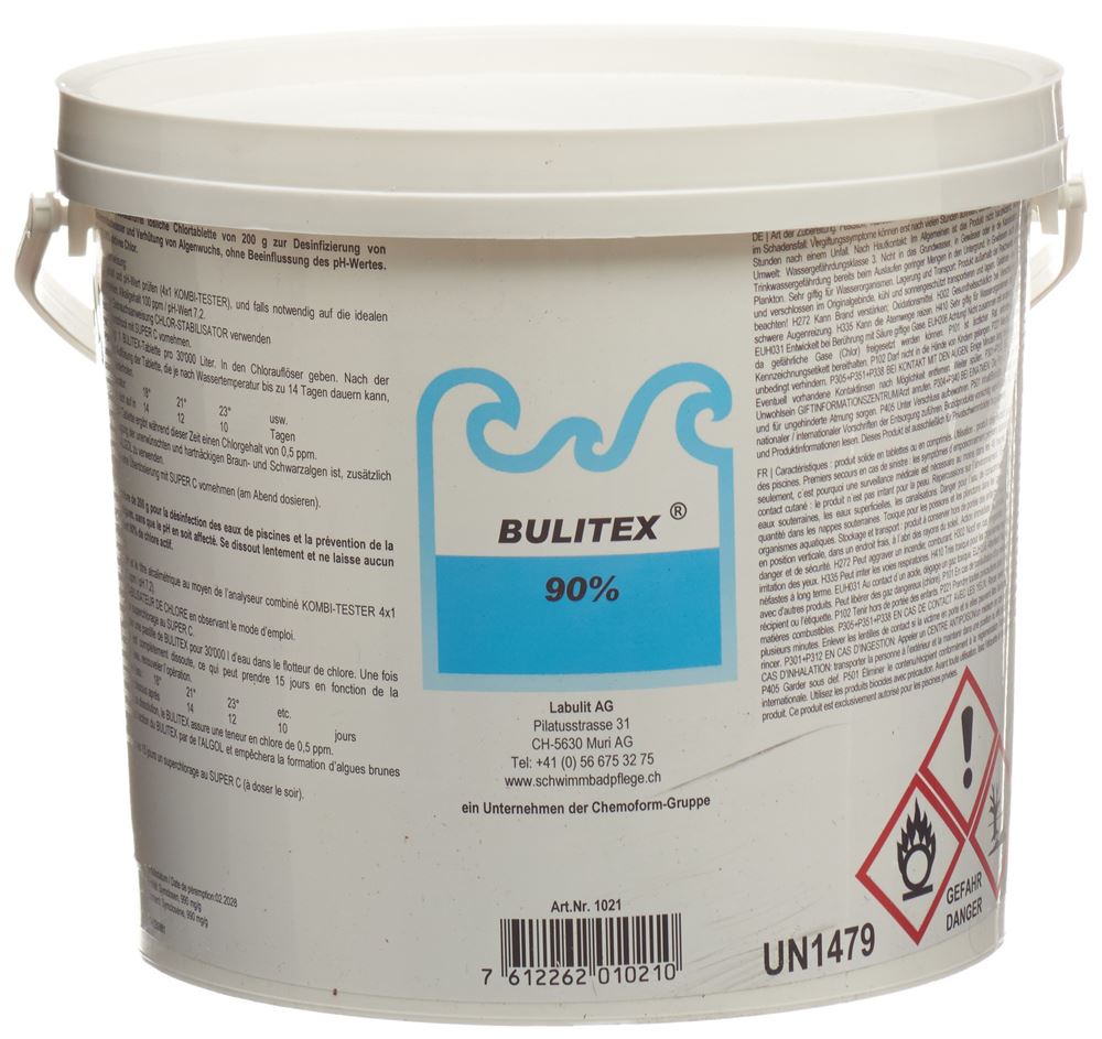 BULITEX Chlor-Tabletten Tabl 3 kg