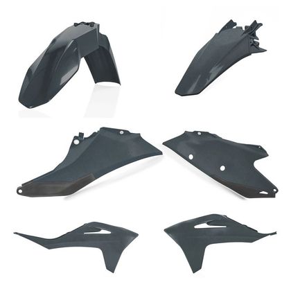 Kit plastiques Acerbis couleur gris métallique - Gris