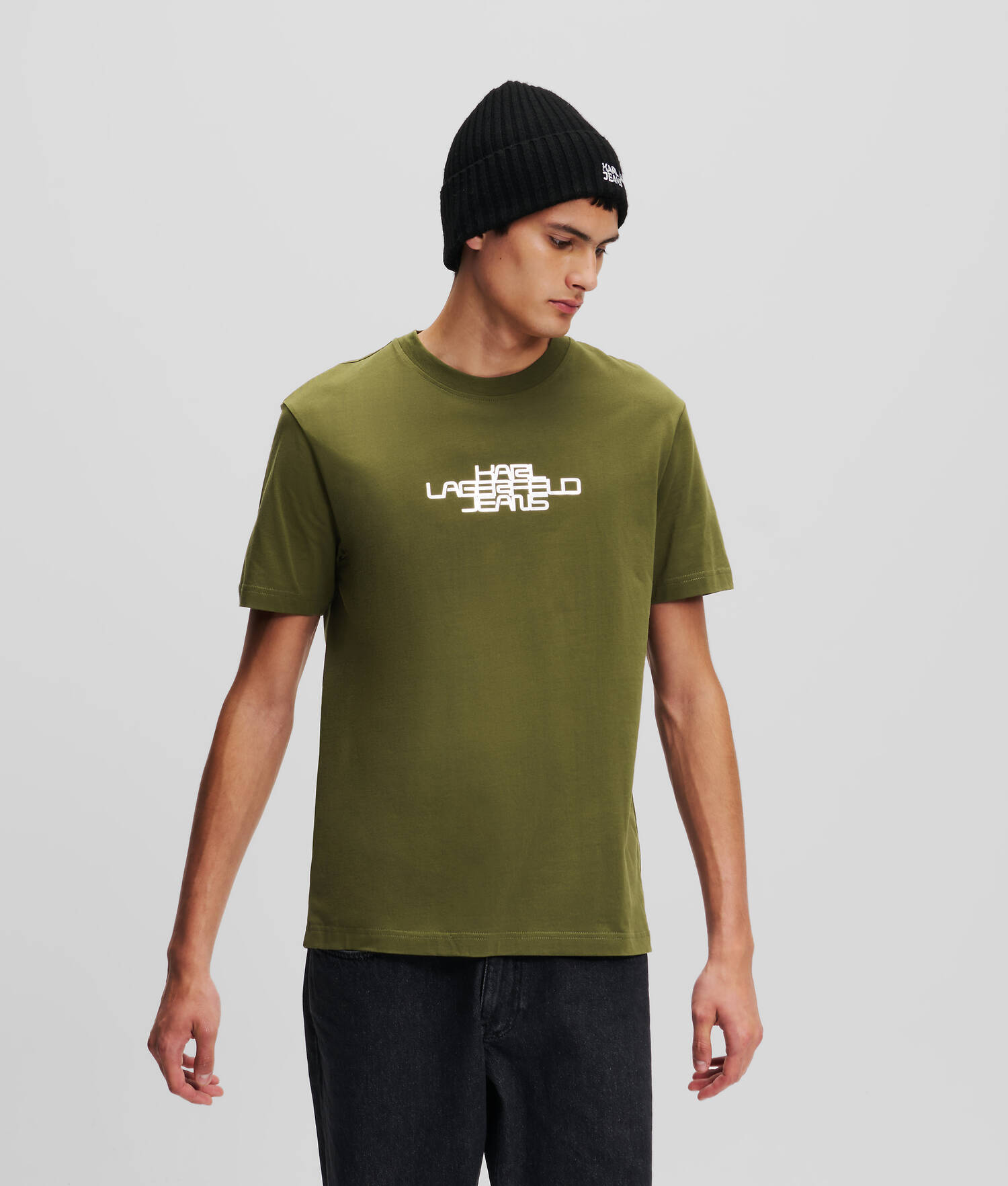 T-SHIRT À LOGO EN ALUMINIUM KLJ