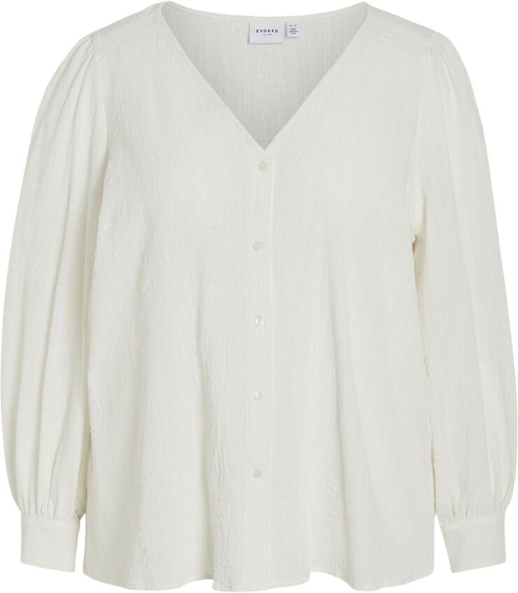 Vila VICLIO L/S SHIRT/CUR Egret
